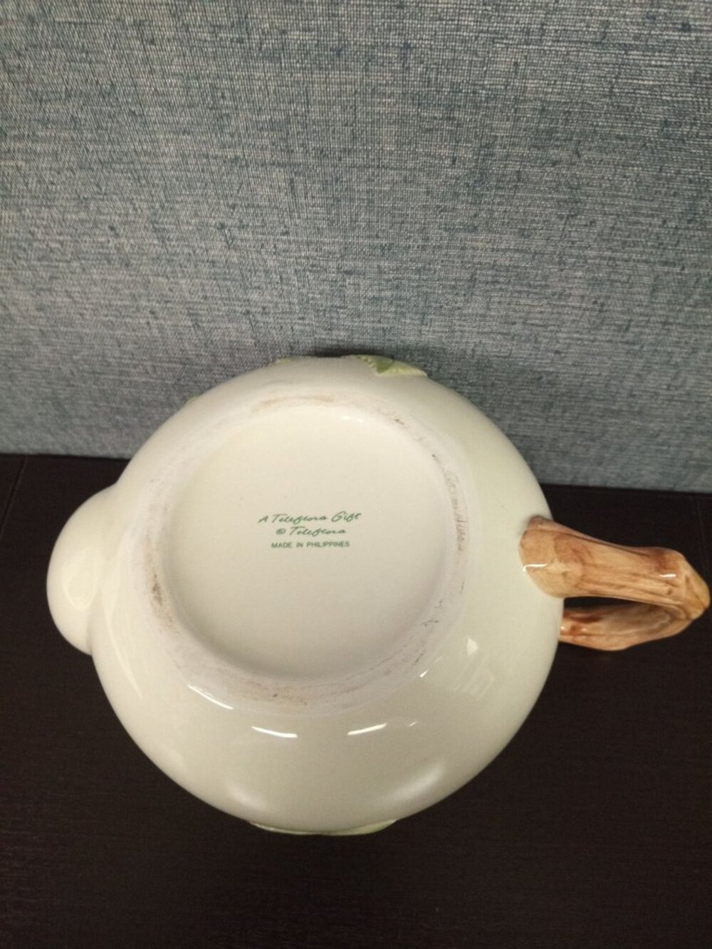 Vintage Teleflora Pink Rose Ceramic TeaPot from the 1980's - Picture 8 of 9